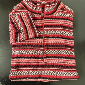 Woolrich 100% Cotton Quarter Zip Soft Striped Aztec and Western Long Sleeve